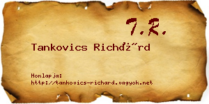 Tankovics Richárd névjegykártya